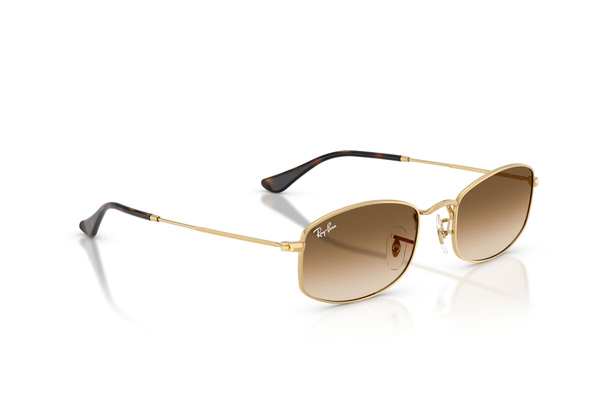 OCCHIALE DA SOLE UNISEX RAY-BAN RB 3832 - 001/51 ARISTA GOLD - TAGLIA 55