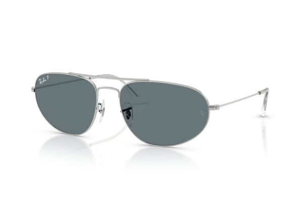 OCCHIALE DA SOLE UNISEX RAY-BAN RB 3945 - 003/3R ARGENTO - TAGLIA 62