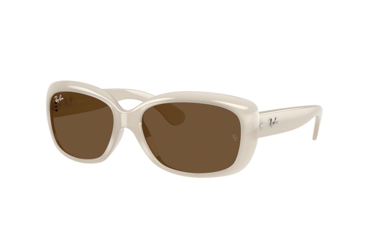 OCCHIALE DA SOLE DONNA | RAY-BAN RB 4101 - JACKIE OHH 688753 AVORIO OPALE - CALIBRO 58