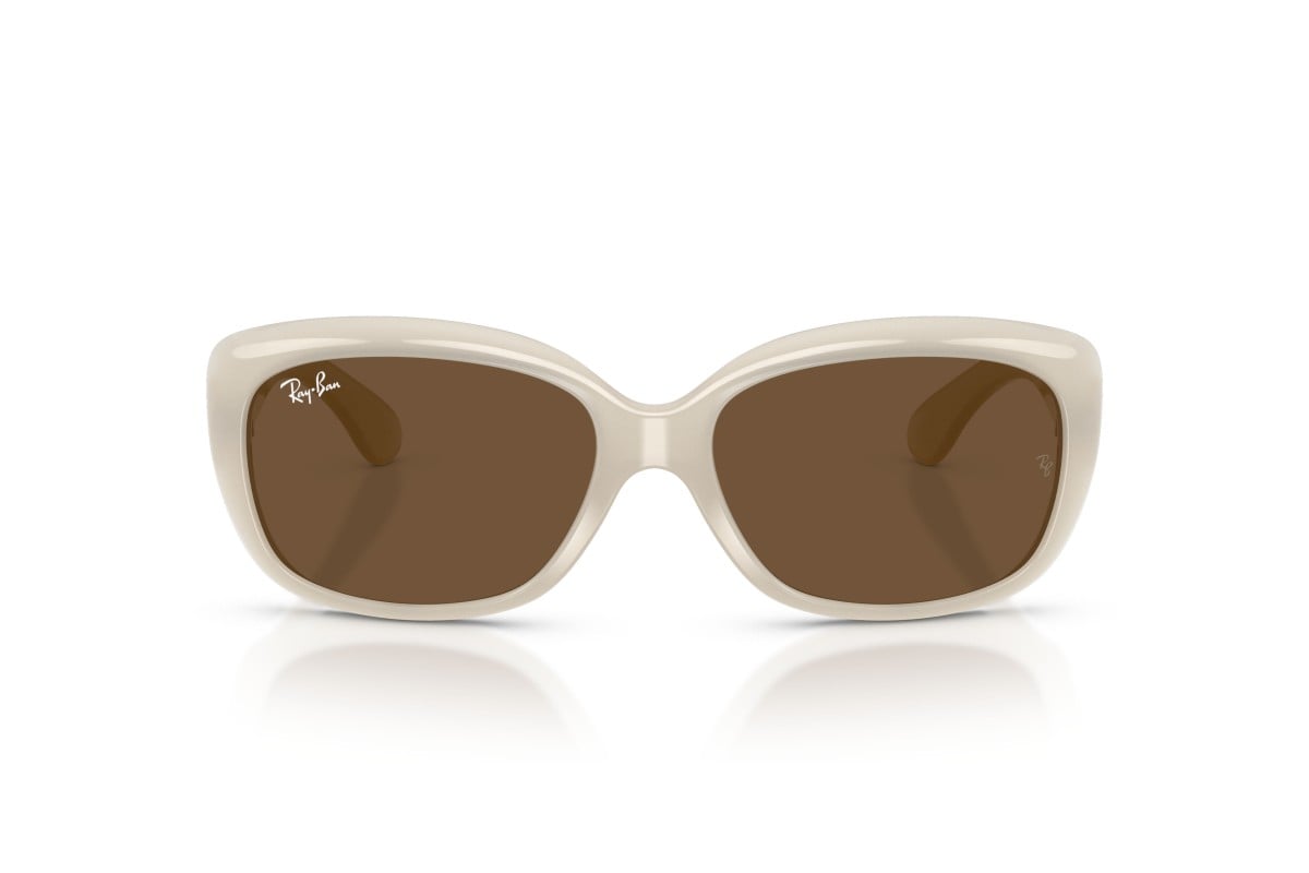 OCCHIALE DA SOLE DONNA | RAY-BAN RB 4101 - JACKIE OHH 688753 AVORIO OPALE - CALIBRO 58