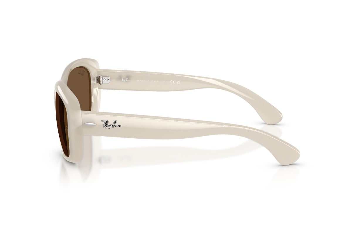 OCCHIALE DA SOLE DONNA | RAY-BAN RB 4101 - JACKIE OHH 688753 AVORIO OPALE - CALIBRO 58