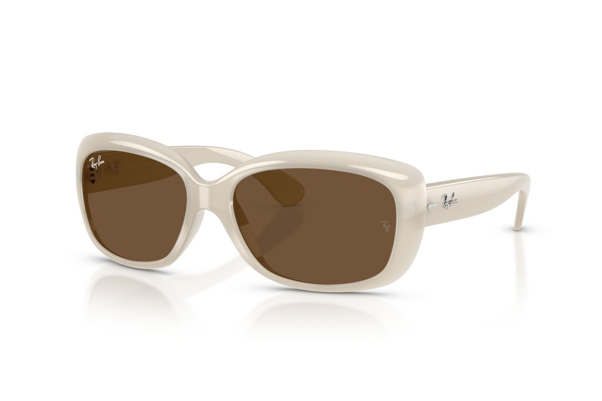 OCCHIALE DA SOLE DONNA | RAY-BAN RB 4101 - JACKIE OHH 688753 AVORIO OPALE - CALIBRO 58