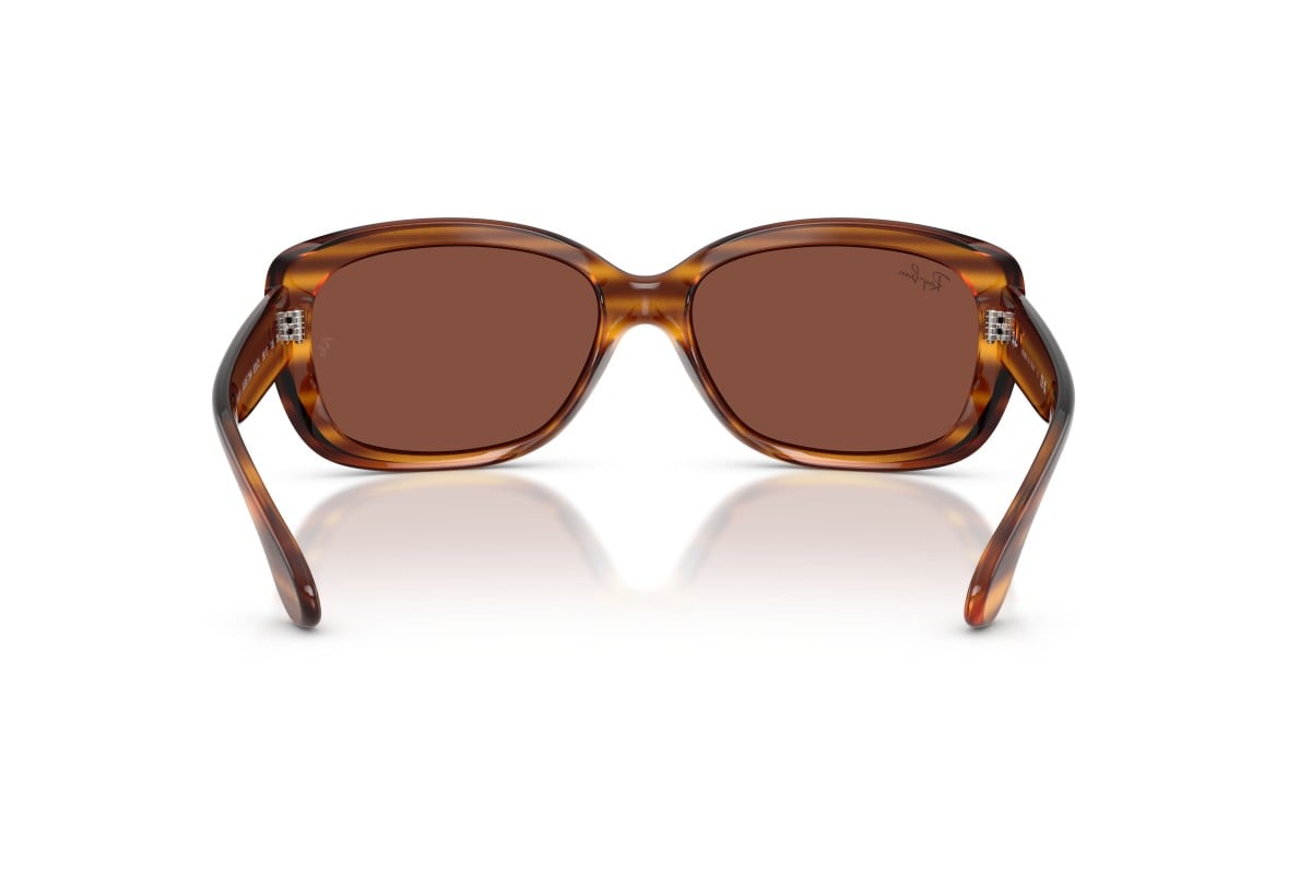 WOMEN'S SUNGLASSES RAY-BAN RB 4101 JACKIE OHH 6591M3 TRANSPARENT PURPLE 