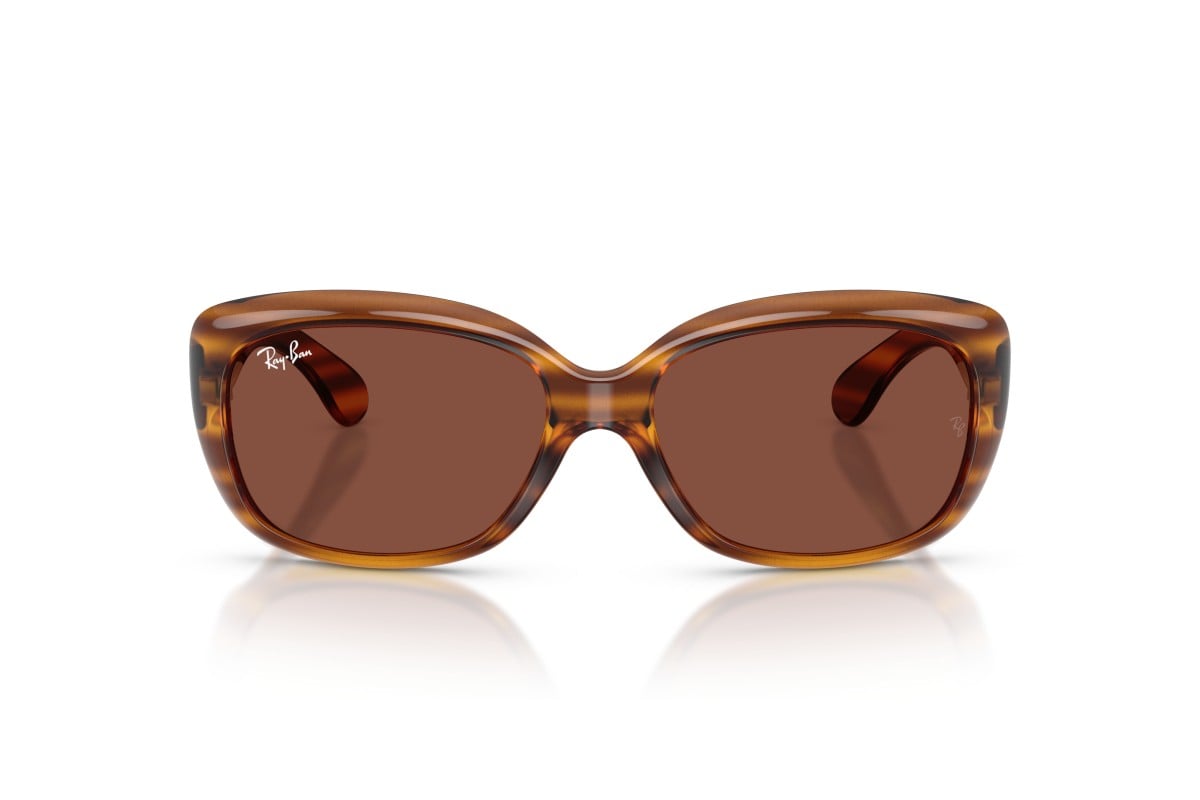 WOMEN'S SUNGLASSES RAY-BAN RB 4101 JACKIE OHH 6591M3 TRANSPARENT PURPLE 