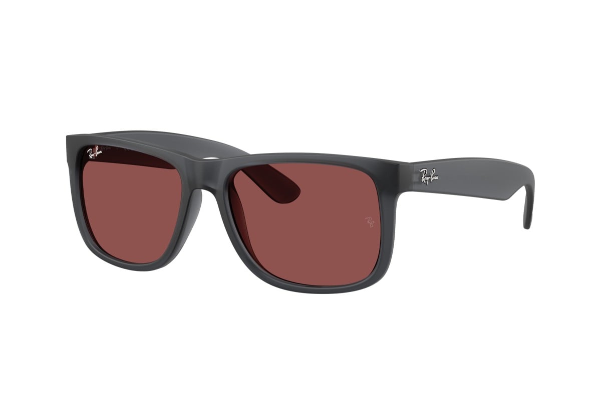 MEN'S SUNGLASSES RAY-BAN RB 4165 JUSTIN 6596T3 TRANSPARENT BLUE SIZE 55 