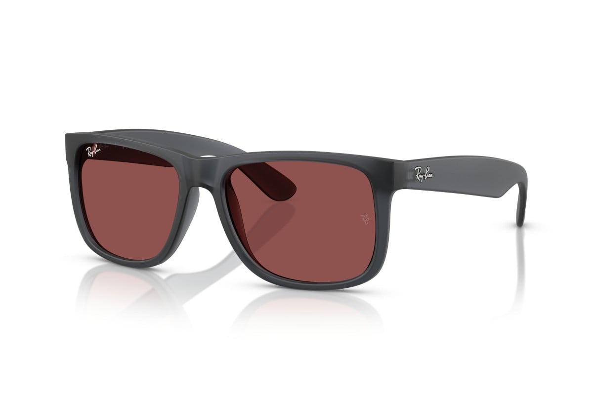 MEN'S SUNGLASSES RAY-BAN RB 4165 JUSTIN 6596T3 TRANSPARENT BLUE SIZE 55 