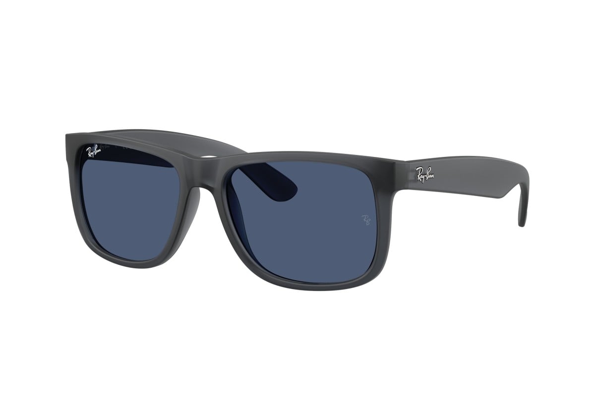 MEN'S SUNGLASSES RAY-BAN RB 4165 JUSTIN 6596T3 TRANSPARENT BLUE SIZE 55 