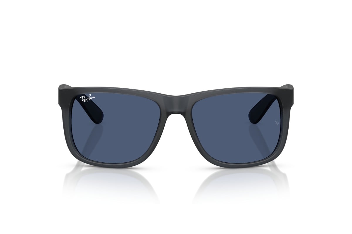 MEN'S SUNGLASSES RAY-BAN RB 4165 JUSTIN 6596T3 TRANSPARENT BLUE SIZE 55 
