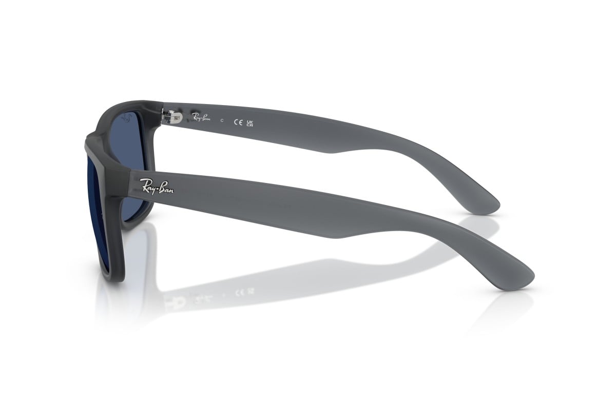 MEN'S SUNGLASSES RAY-BAN RB 4165 JUSTIN 6596T3 TRANSPARENT BLUE SIZE 55 