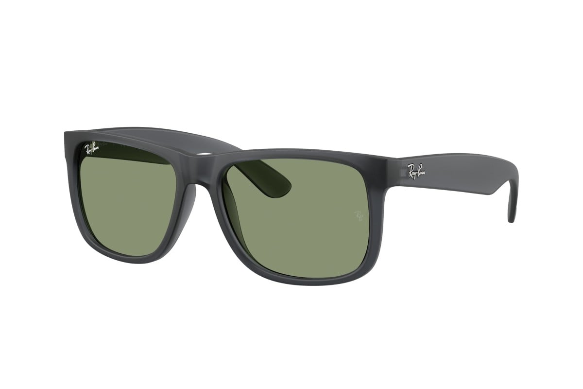 MEN'S SUNGLASSES RAY-BAN RB 4165 JUSTIN 6596T3 TRANSPARENT BLUE SIZE 55 