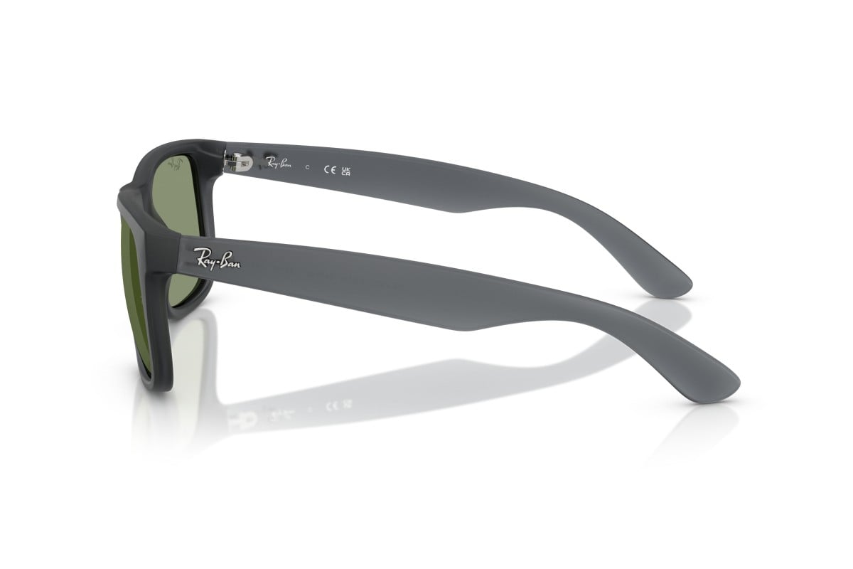 MEN'S SUNGLASSES RAY-BAN RB 4165 JUSTIN 6596T3 TRANSPARENT BLUE SIZE 55 