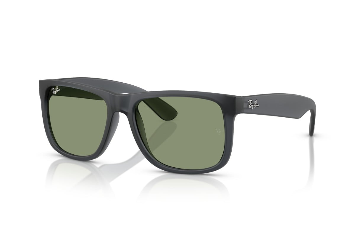 MEN'S SUNGLASSES RAY-BAN RB 4165 JUSTIN 6596T3 TRANSPARENT BLUE SIZE 55 
