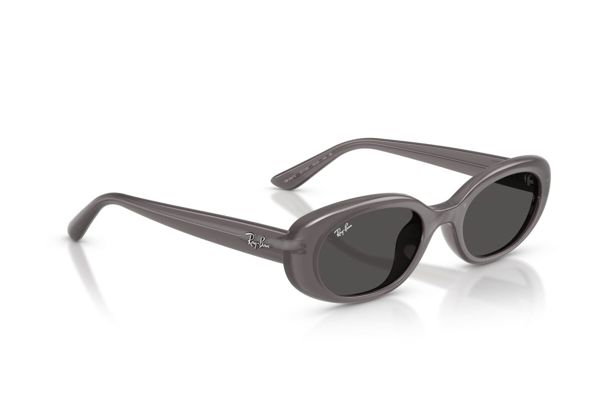 OCCHIALE DA SOLE UNISEX RAY-BAN RB 4441D - 677787 GRIGIO SCURO TRASPARENTE - TAGLIA 53