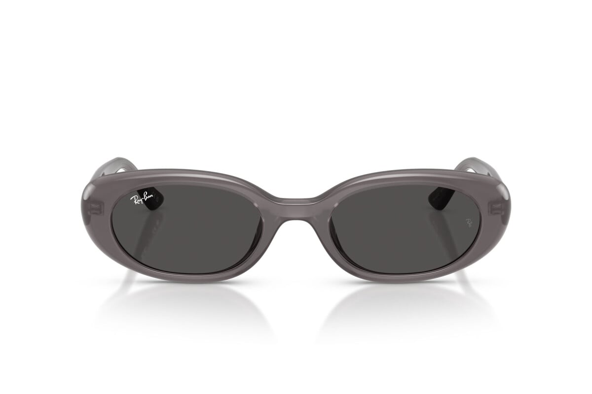 OCCHIALE DA SOLE UNISEX RAY-BAN RB 4441D - 677787 GRIGIO SCURO TRASPARENTE - TAGLIA 53