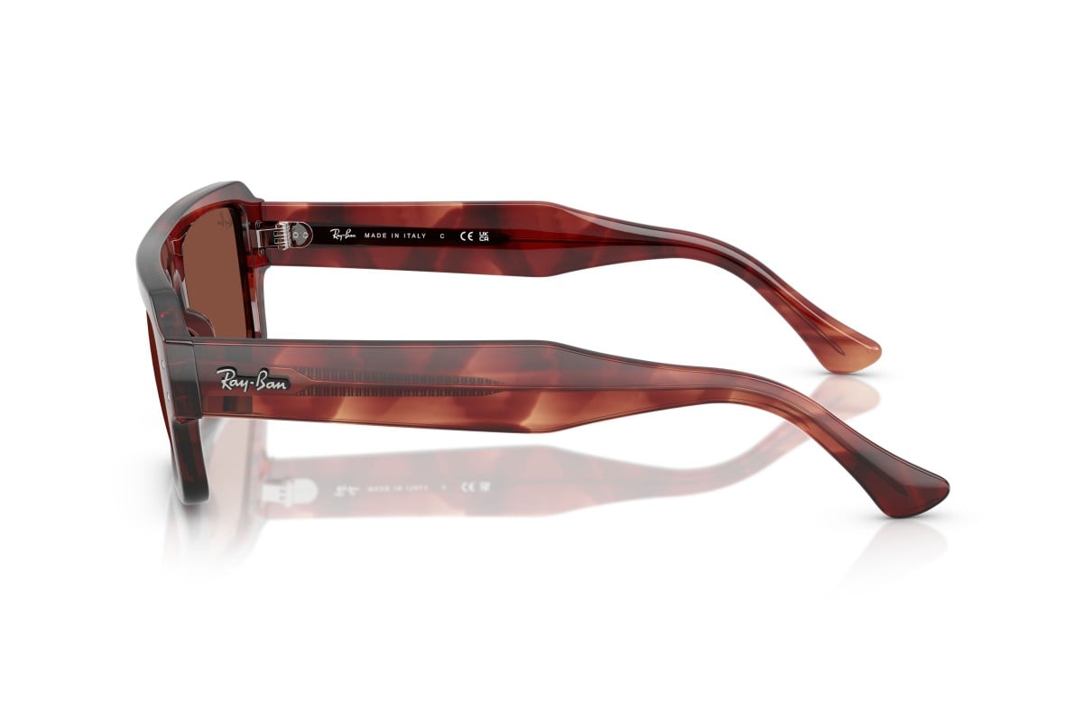 OCCHIALE DA SOLE UNISEX | RAY-BAN RB 4454 - FLACKO 1452C5 ROSSO AVANA - CALIBRO 56