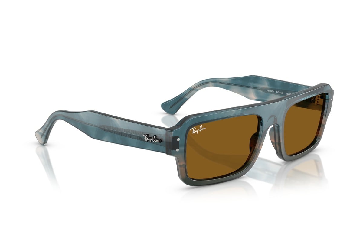 OCCHIALE DA SOLE UNISEX | RAY-BAN RB 4454 - FLACKO 145333 BLU AVANA - CALIBRO 56