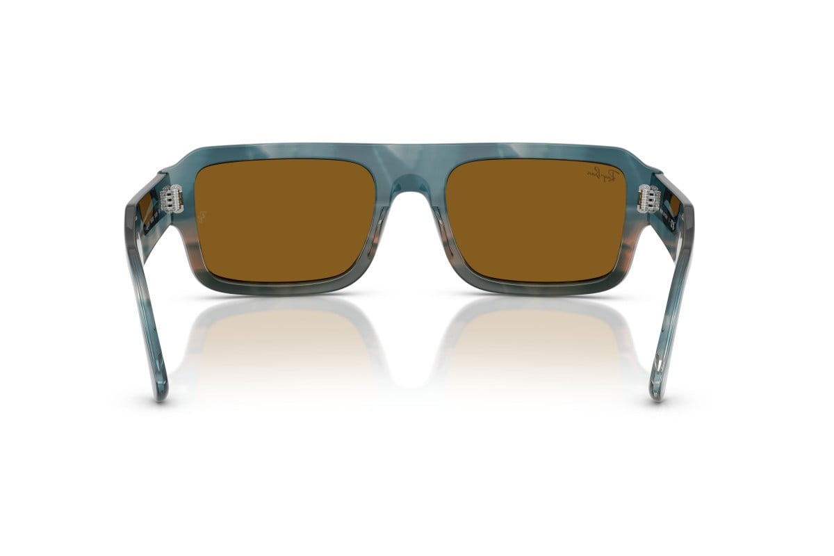 OCCHIALE DA SOLE UNISEX | RAY-BAN RB 4454 - FLACKO 145333 BLU AVANA - CALIBRO 56