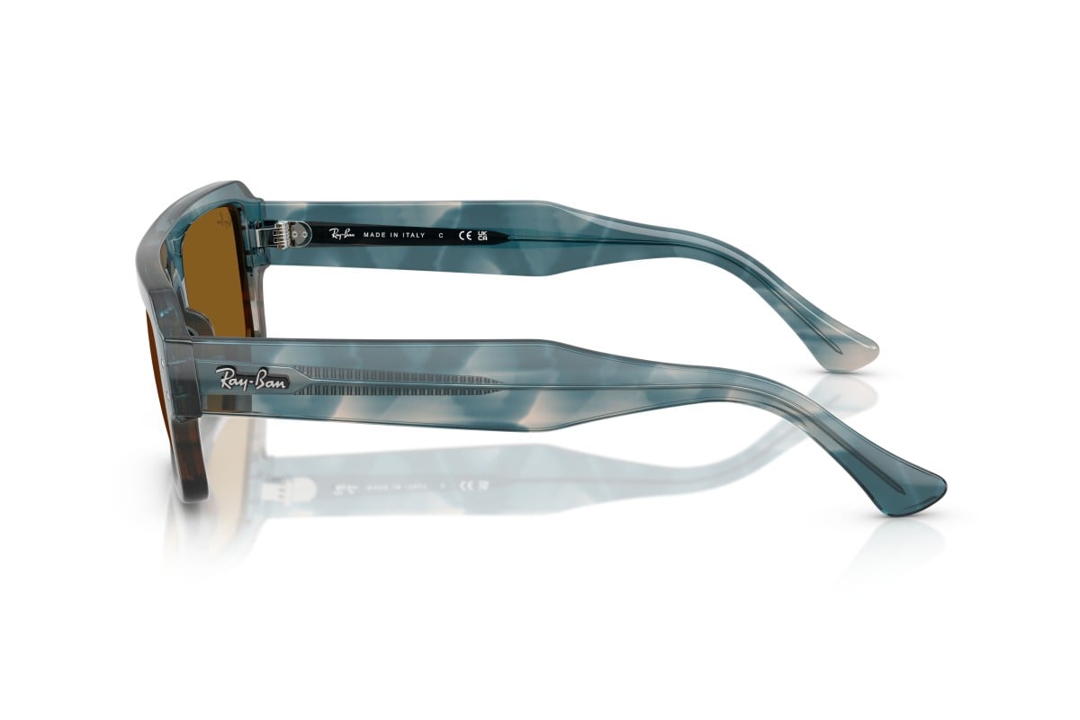 OCCHIALE DA SOLE UNISEX | RAY-BAN RB 4454 - FLACKO 145333 BLU AVANA - CALIBRO 56