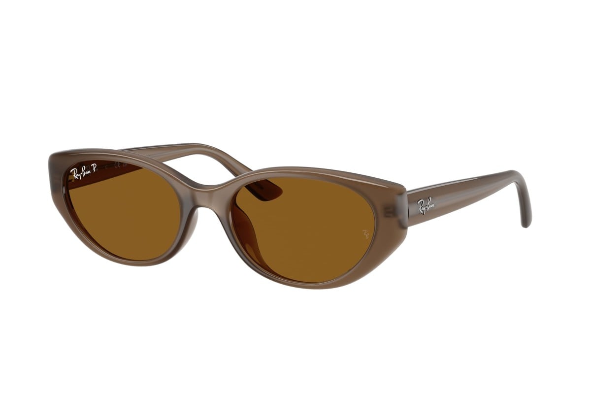 OCCHIALE DA SOLE UNISEX | RAY-BAN RB 4457D - 677983 MARRONE TRASPARENTE - CALIBRO 55