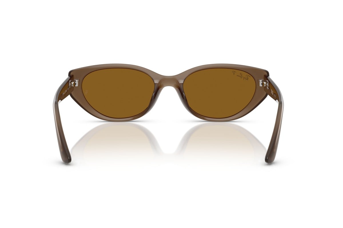 OCCHIALE DA SOLE UNISEX | RAY-BAN RB 4457D - 677983 MARRONE TRASPARENTE - CALIBRO 55