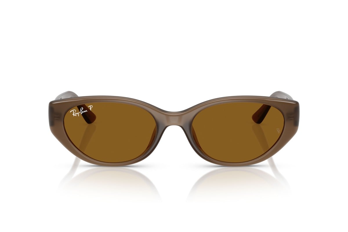 OCCHIALE DA SOLE UNISEX | RAY-BAN RB 4457D - 677983 MARRONE TRASPARENTE - CALIBRO 55