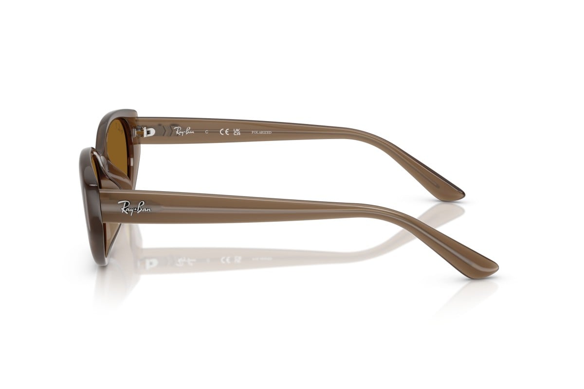 OCCHIALE DA SOLE UNISEX | RAY-BAN RB 4457D - 677983 MARRONE TRASPARENTE - CALIBRO 55