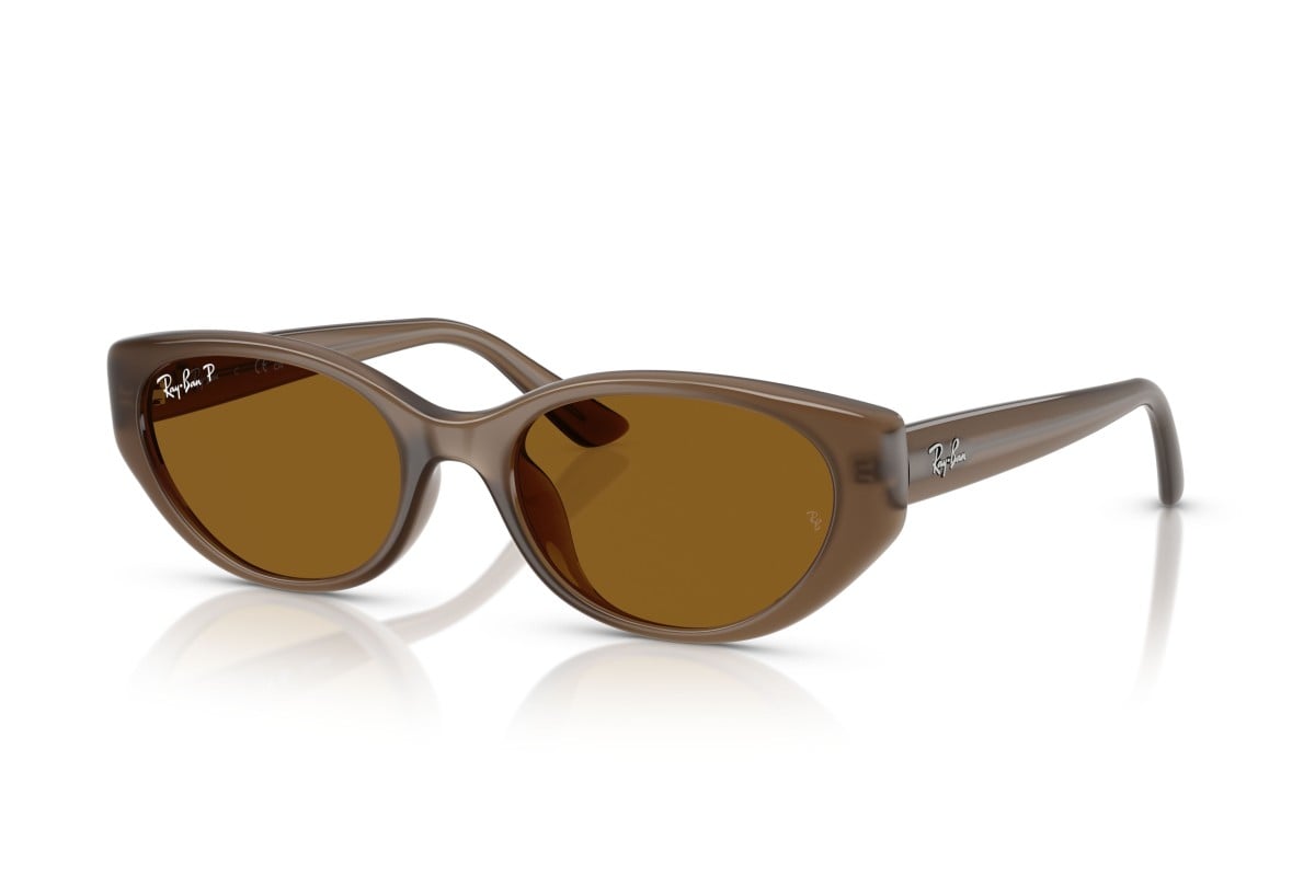 OCCHIALE DA SOLE UNISEX | RAY-BAN RB 4457D - 677983 MARRONE TRASPARENTE - CALIBRO 55