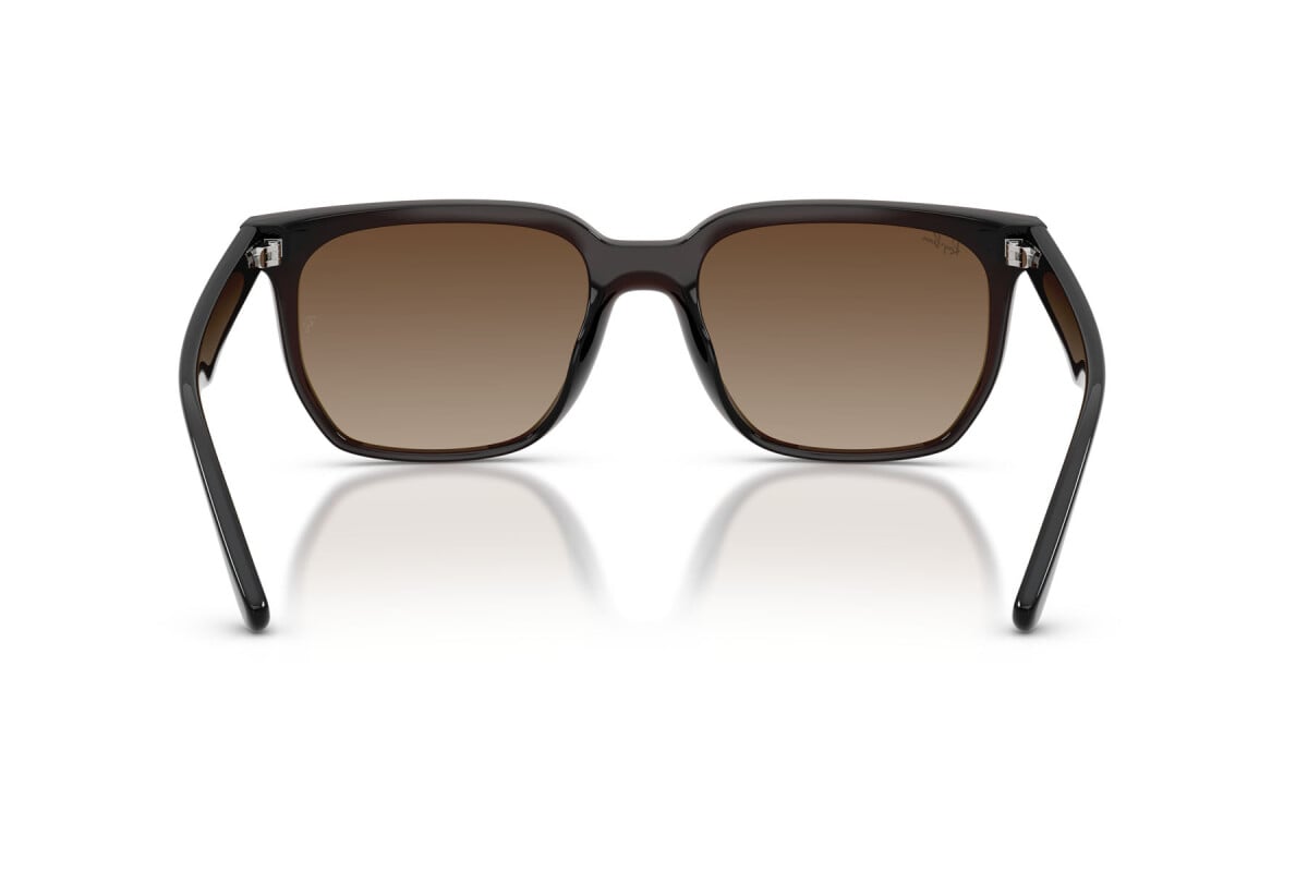 OCCHIALE DA SOLE UNISEX RAY-BAN RB 4466D - 714/13 MARRONE SCURO TRASPARENTE - TAGLIA 47