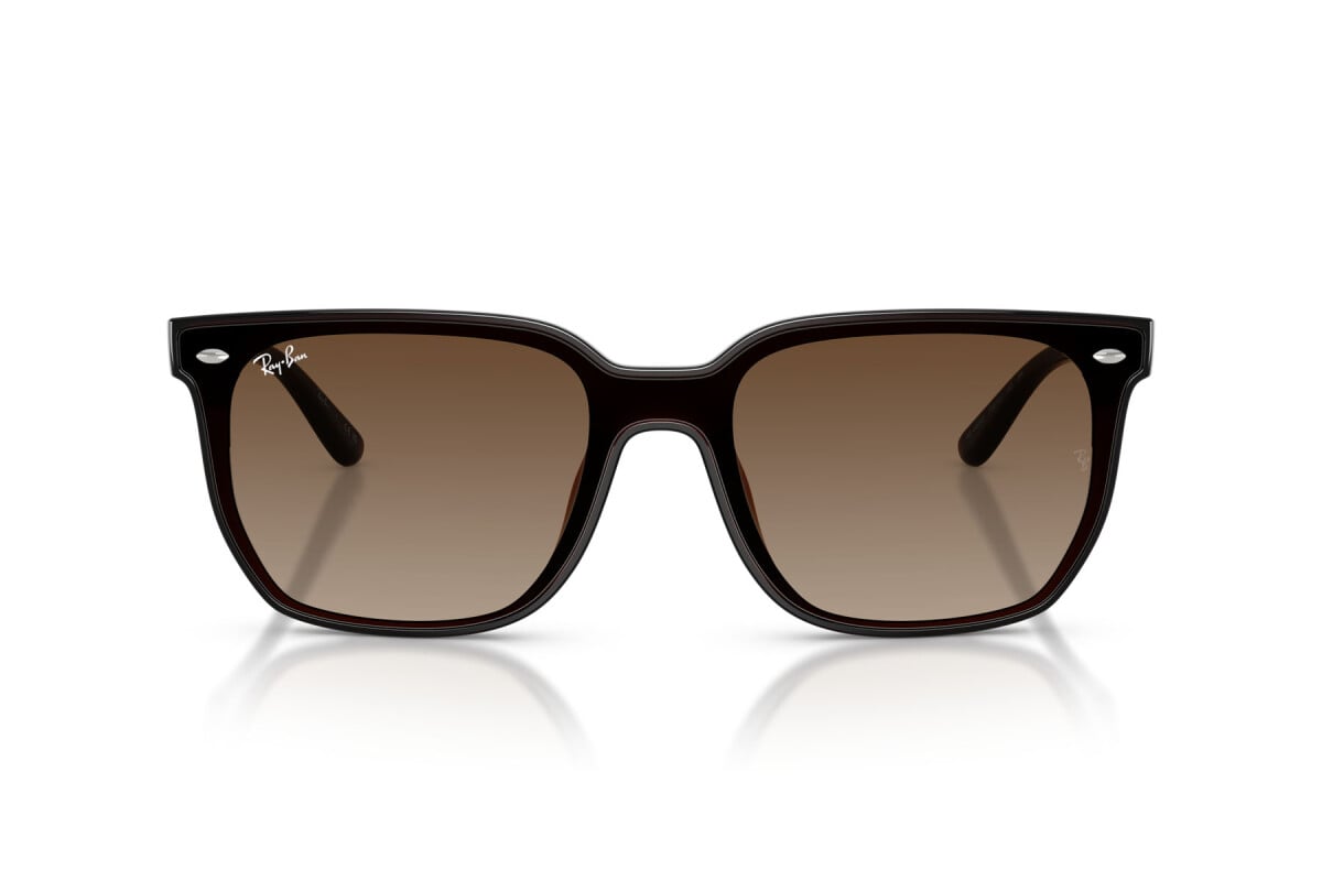 OCCHIALE DA SOLE UNISEX RAY-BAN RB 4466D - 714/13 MARRONE SCURO TRASPARENTE - TAGLIA 47