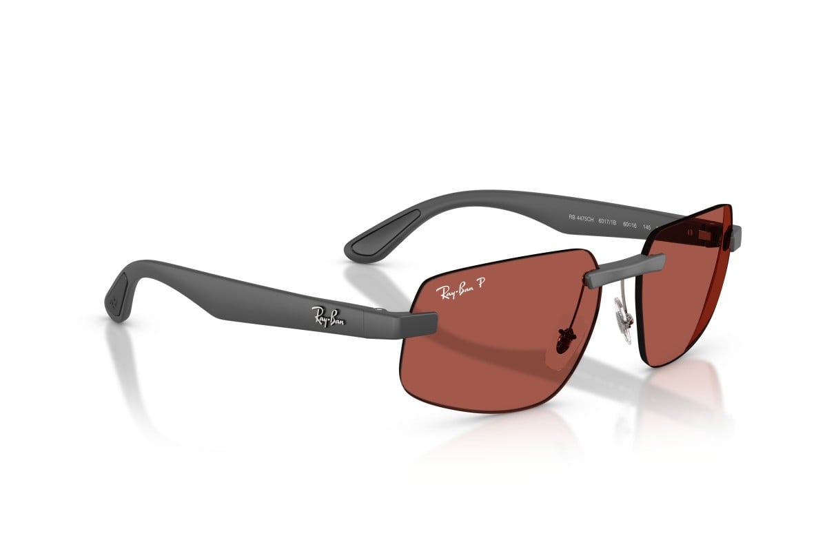 OCCHIALE DA SOLE UNISEX | RAY-BAN RB 4475CH - CHROMANCE 60171B - CALIBRO 60