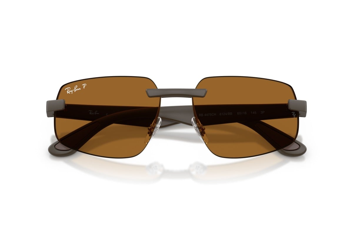 OCCHIALE DA SOLE UNISEX | RAY-BAN RB 4475CH - CHROMANCE 6124BB - CALIBRO 60