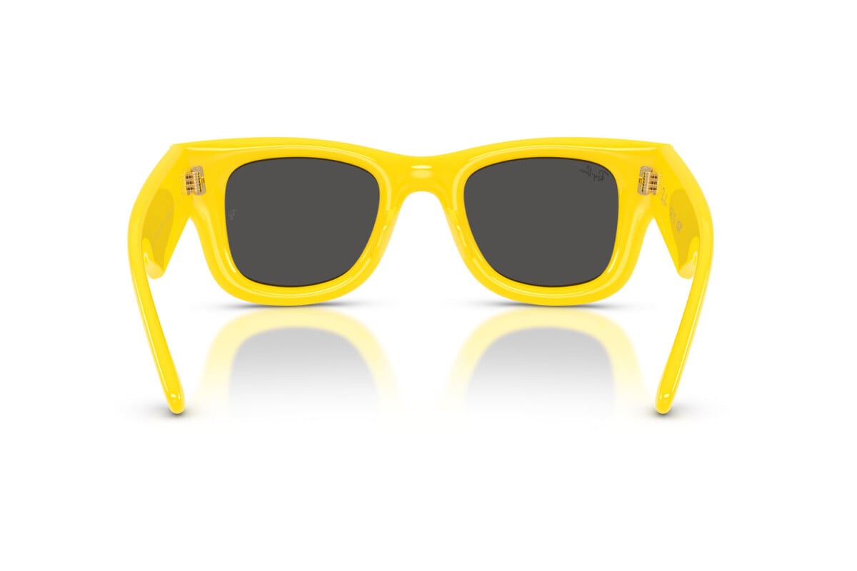 OCCHIALE DA SOLE UNISEX RAY-BAN RB 4940 - WAYFARER PUFFER 683087 GIALLO - TAGLIA 47
