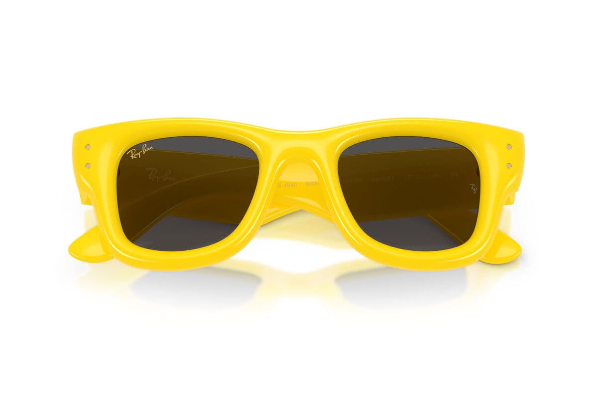 OCCHIALE DA SOLE UNISEX RAY-BAN RB 4940 - WAYFARER PUFFER 683087 GIALLO - TAGLIA 47