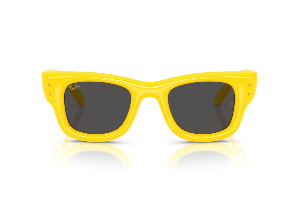 OCCHIALE DA SOLE UNISEX RAY-BAN RB 4940 - WAYFARER PUFFER 683087 GIALLO - TAGLIA 47