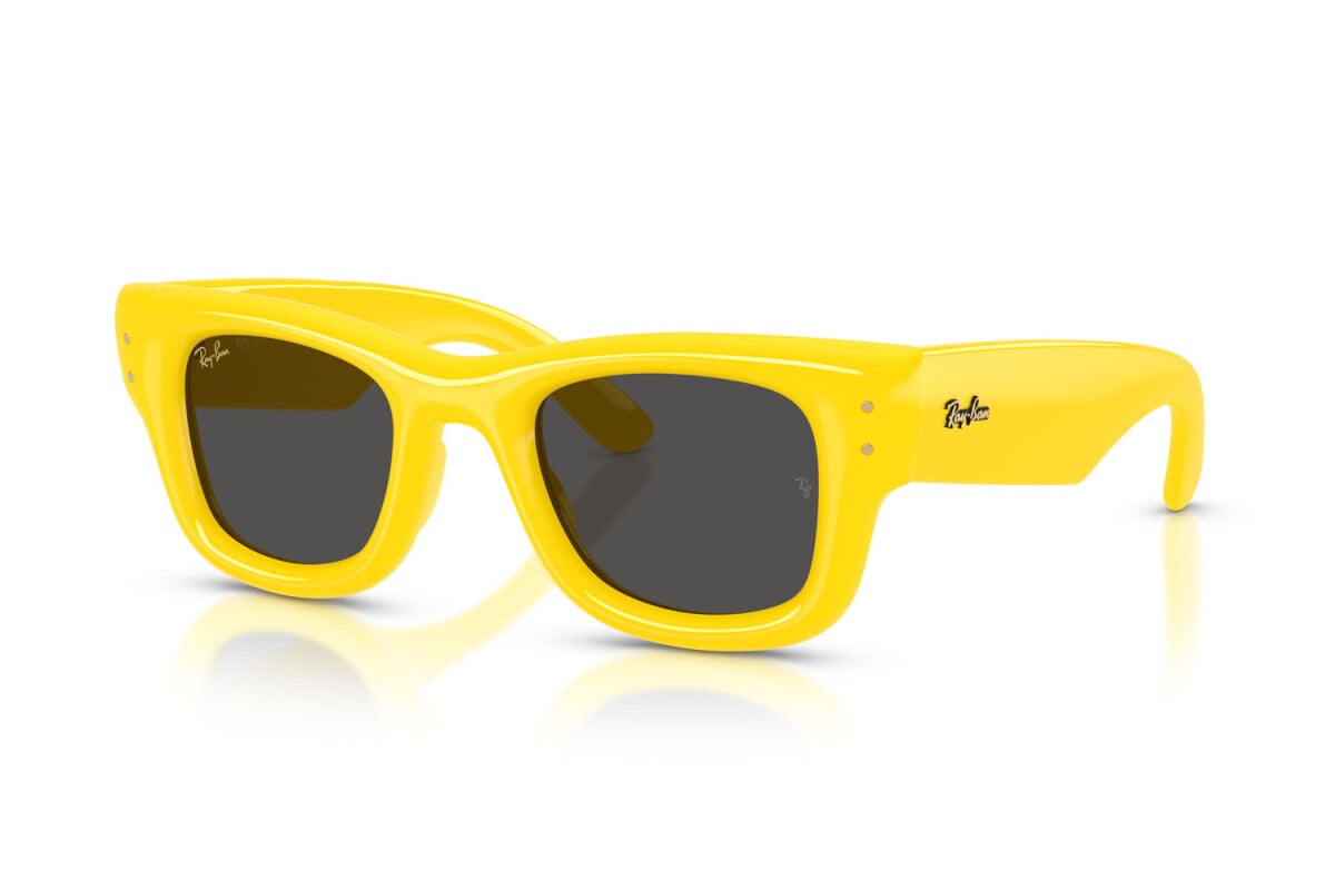 OCCHIALE DA SOLE UNISEX RAY-BAN RB 4940 - WAYFARER PUFFER 683087 GIALLO - TAGLIA 47