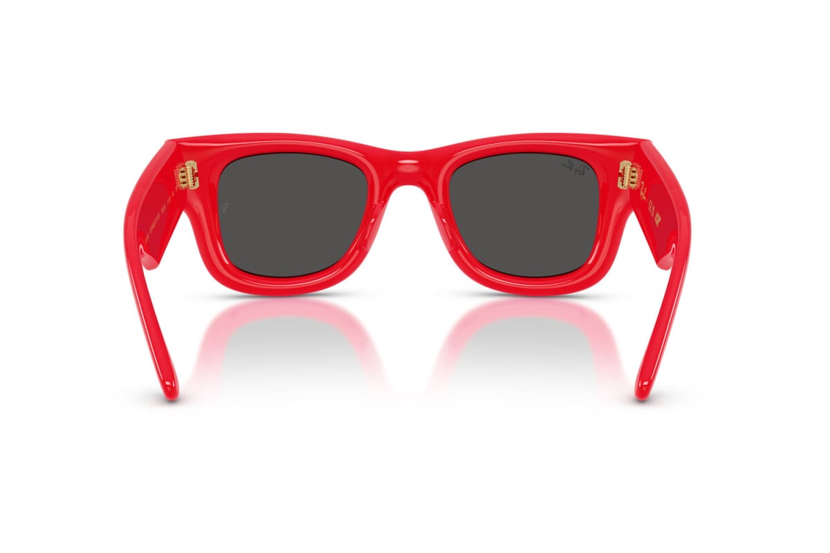 OCCHIALE DA SOLE UNISEX RAY-BAN RB 4940 - WAYFARER PUFFER 683187 ROSSO - TAGLIA 47