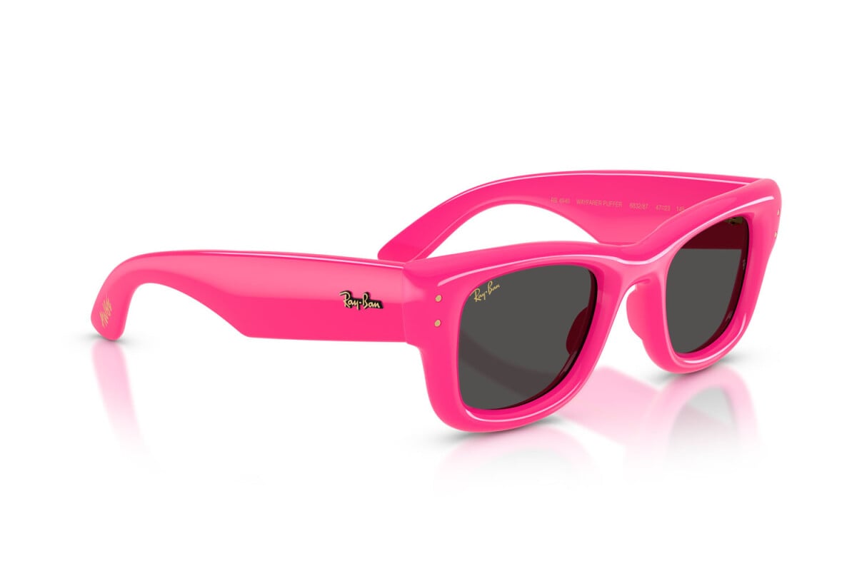 OCCHIALE DA SOLE UNISEX RAY-BAN RB 4940 - WAYFARER PUFFER 683287 FUCSIA - TAGLIA 47