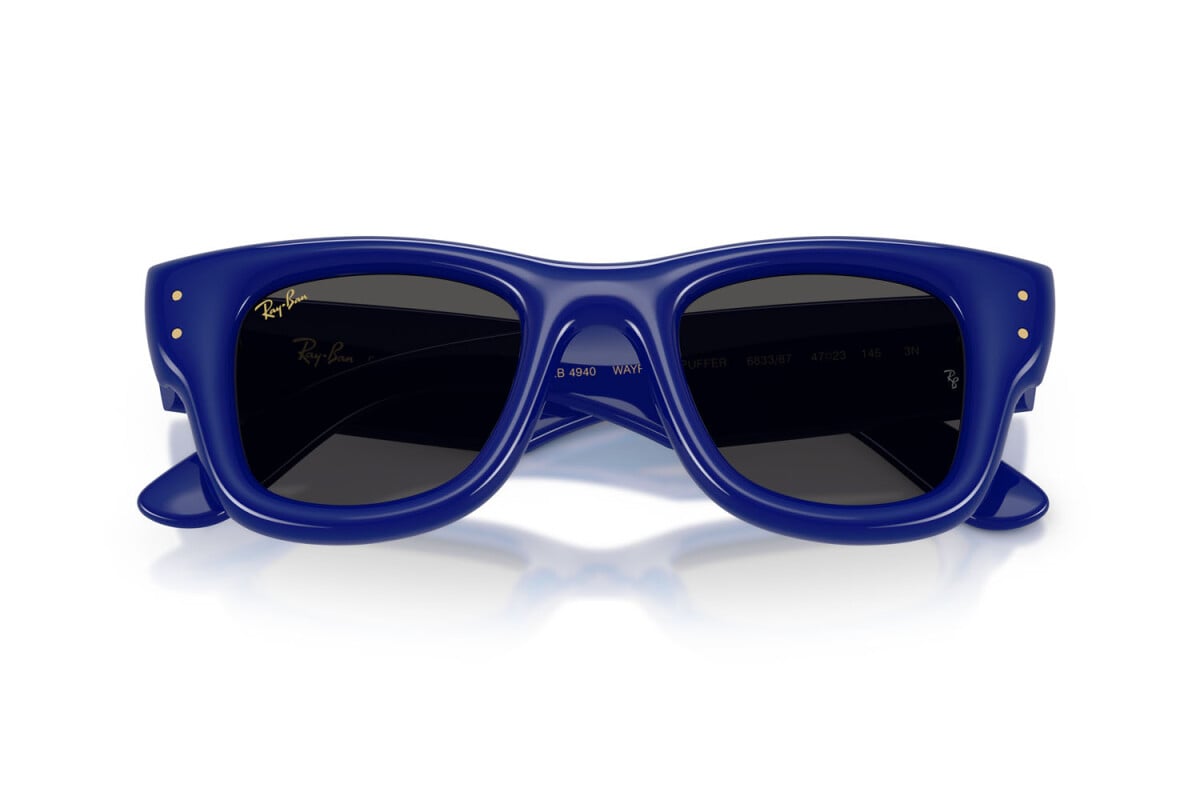 OCCHIALE DA SOLE UNISEX RAY-BAN RB 4940 - WAYFARER PUFFER 683387 BLU - TAGLIA 47