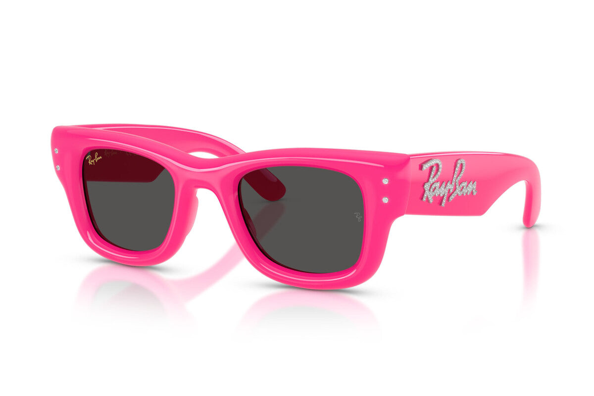 OCCHIALE DA SOLE UNISEX RAY-BAN RB 4940B - WAYFARER PUFFER 686287 ROSA E STRASS - TAGLIA 47