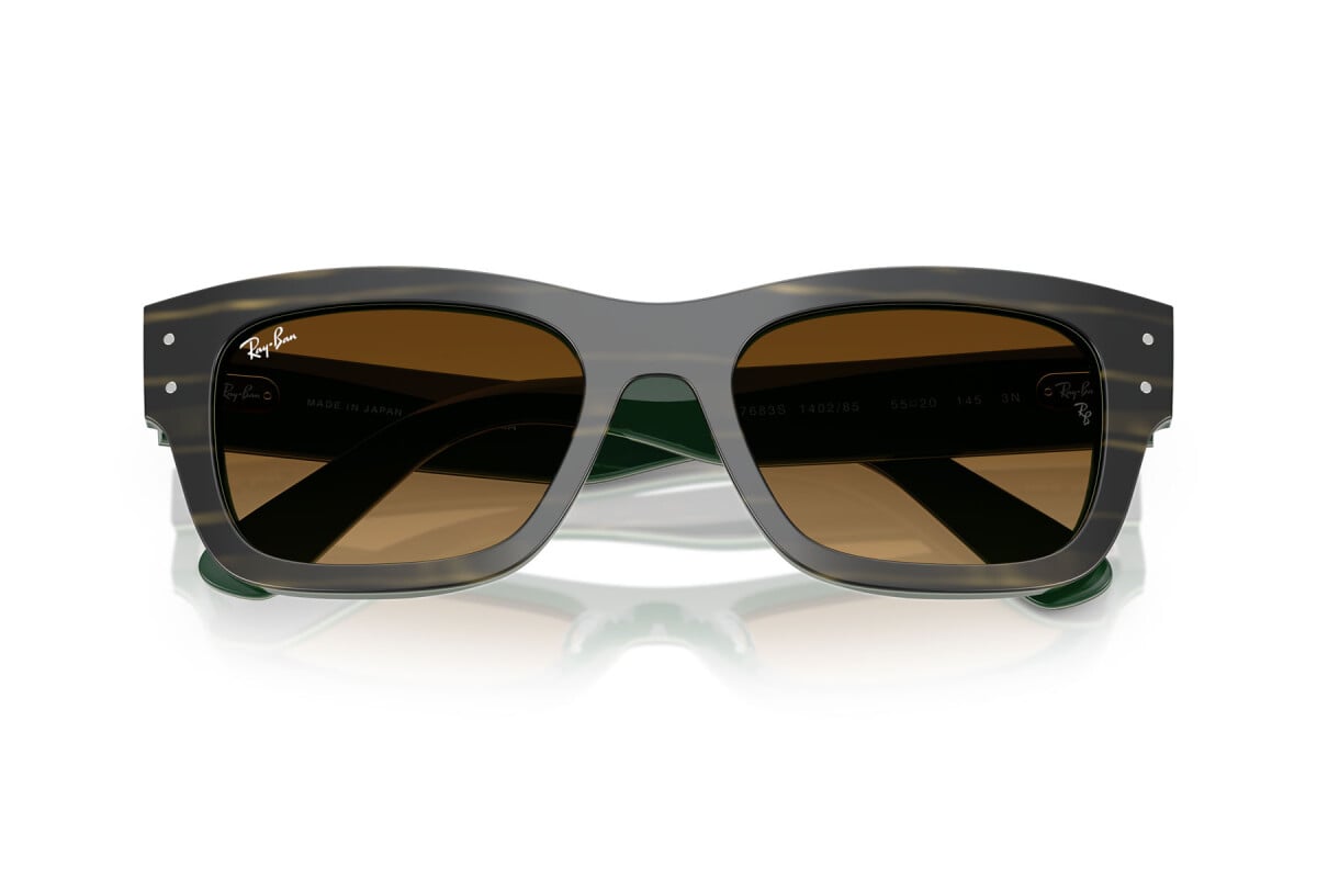 OCCHIALE DA SOLE UNISEX RAY-BAN RB 7683S - JOSEPH 140285 STRISCE VERDI SU VERDE - TAGLIA 55
