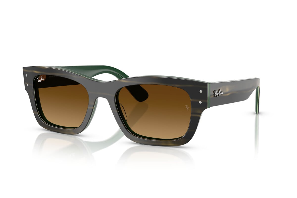OCCHIALE DA SOLE UNISEX RAY-BAN RB 7683S - JOSEPH 140285 STRISCE VERDI SU VERDE - TAGLIA 55