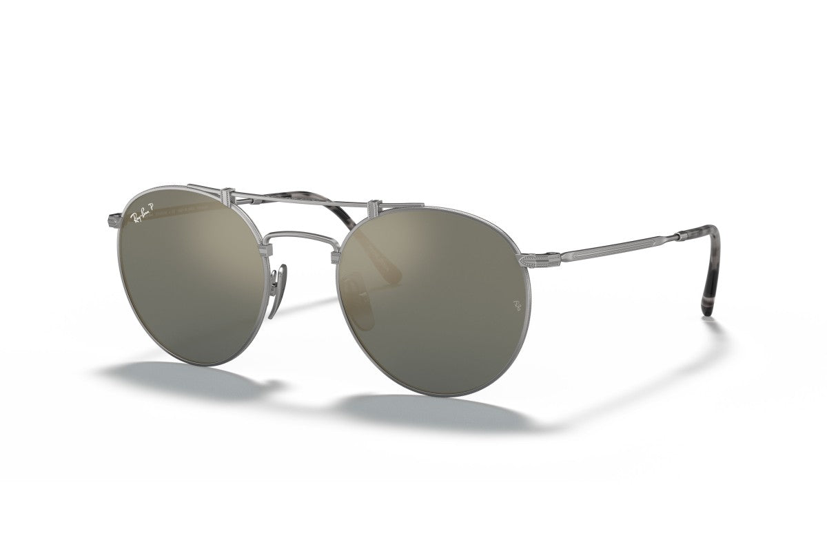 OCCHIALE DA SOLE UNISEX | RAY-BAN ROUND TITANIUM RB 8147M - 9165 - CALIBRO 50