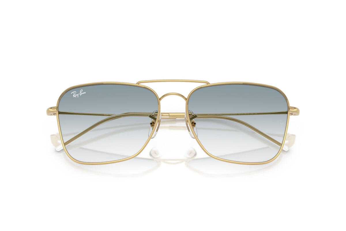 OCCHIALE DA SOLE UNISEX RAY-BAN RB R0102S - CARAVAN REVERSE 001/79 ARISTA GOLD - TAGLIA 61