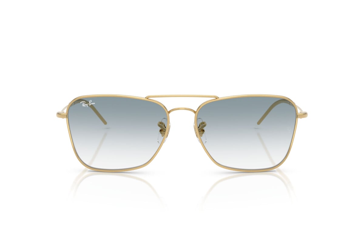OCCHIALE DA SOLE UNISEX RAY-BAN RB R0102S - CARAVAN REVERSE 001/79 ARISTA GOLD - TAGLIA 61