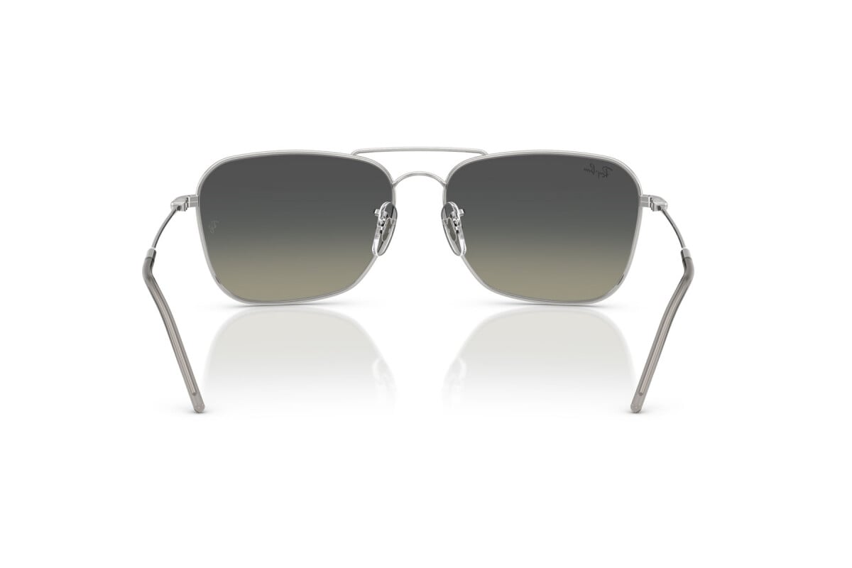 OCCHIALE DA SOLE UNISEX RAY-BAN RB R0102S - CARAVAN REVERSE 003/11 ARGENTO - TAGLIA 58