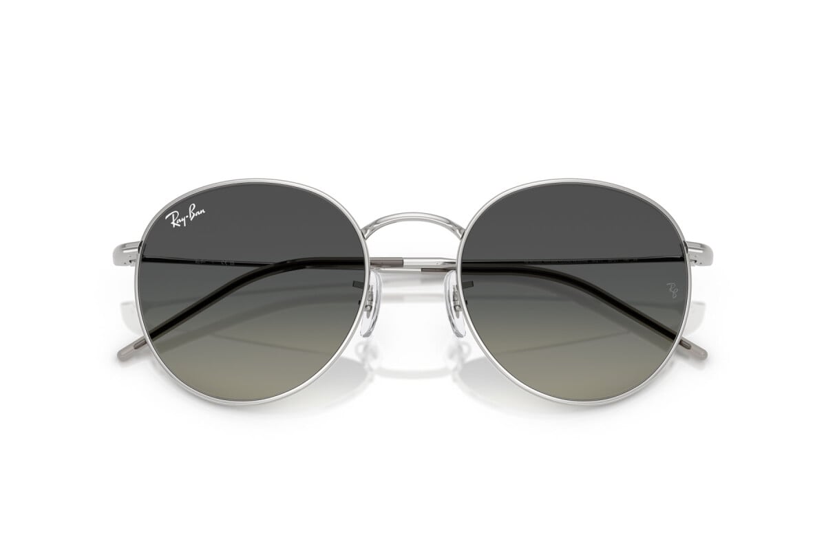 OCCHIALE DA SOLE UNISEX RAY-BAN RB R0103S - ROUND REVERSE 003/11 ARGENTO - TAGLIA 55