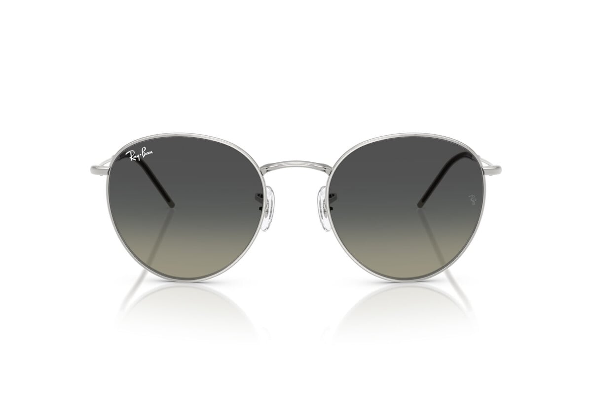 OCCHIALE DA SOLE UNISEX RAY-BAN RB R0103S - ROUND REVERSE 003/11 ARGENTO - TAGLIA 55