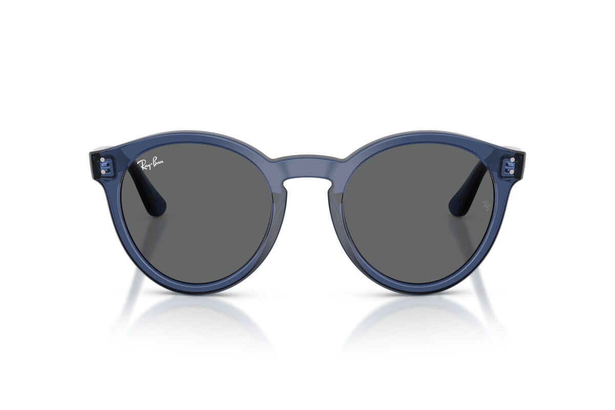 OCCHIALE DA SOLE UNISEX RAY-BAN RB R0505S - 6708GR BLU NAVY TRASPARENTE - TAGLIA 52