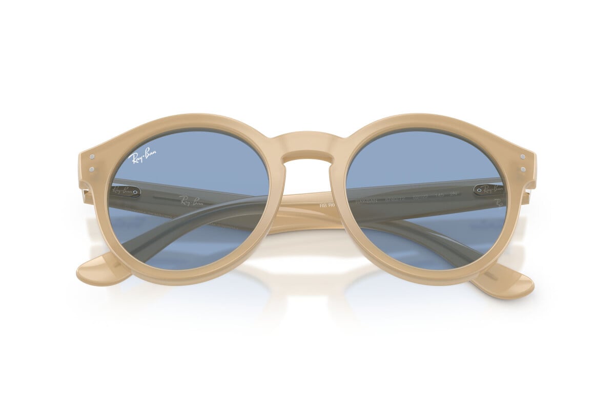 OCCHIALE DA SOLE UNISEX RAY-BAN RB R0505S - 678072 BEIGE OPALE - TAGLIA 52
