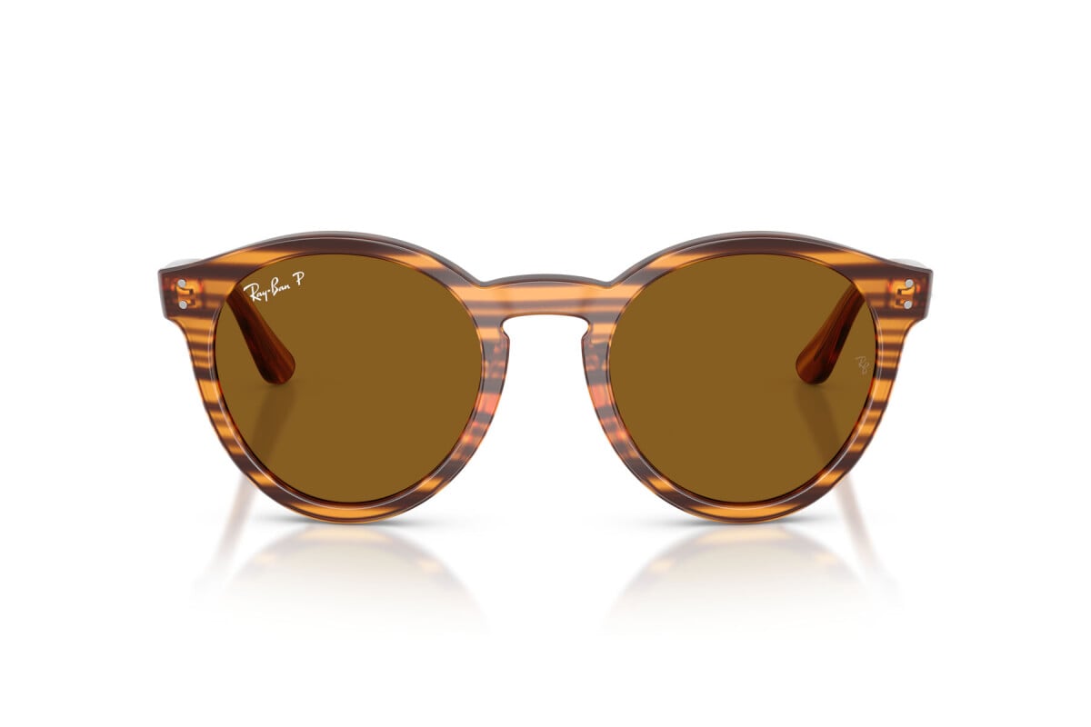 OCCHIALE DA SOLE UNISEX RAY-BAN RB R0505S - 679183 AVANA A STRISCE - TAGLIA 52